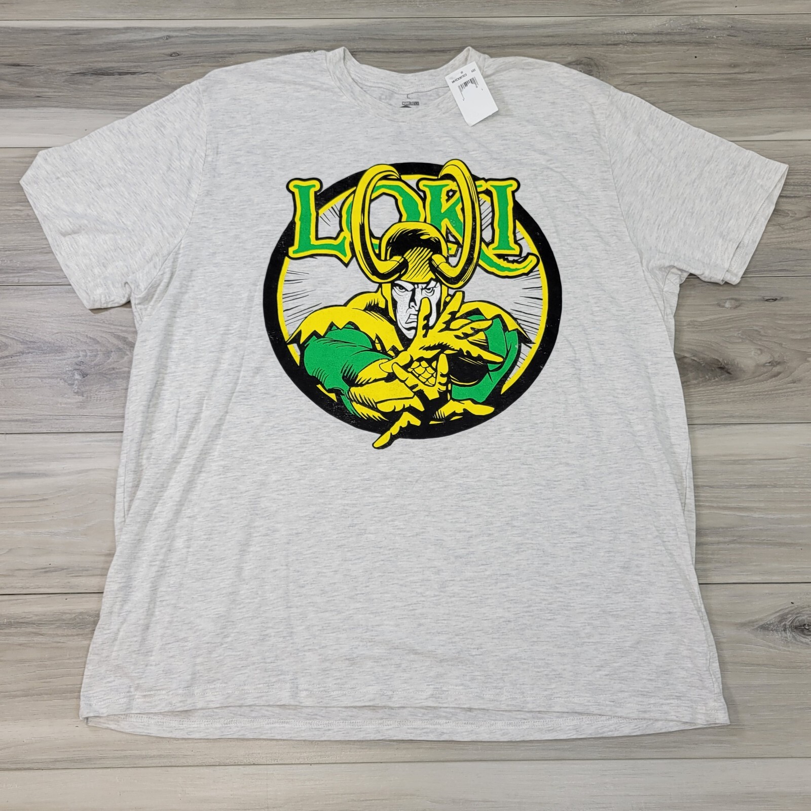Marvel Comics Graphic T-Shirt Men's 3XLT Light Gray Loki New gallery