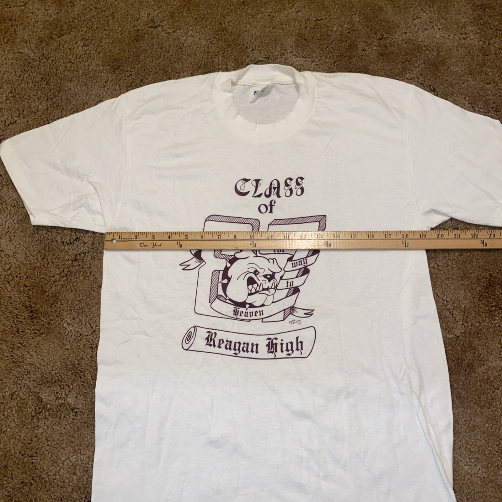 VTG John Regan High School Houston TX Class Of 97 Stedman Single Stitch Shirt L gallery