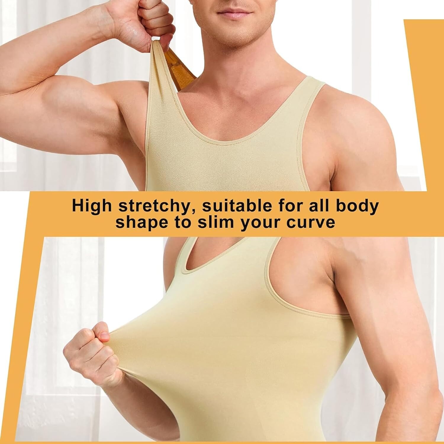 Fajas Colombianas Para Hombre Men Compression Full Body Shaper Workout Bodysuit gallery