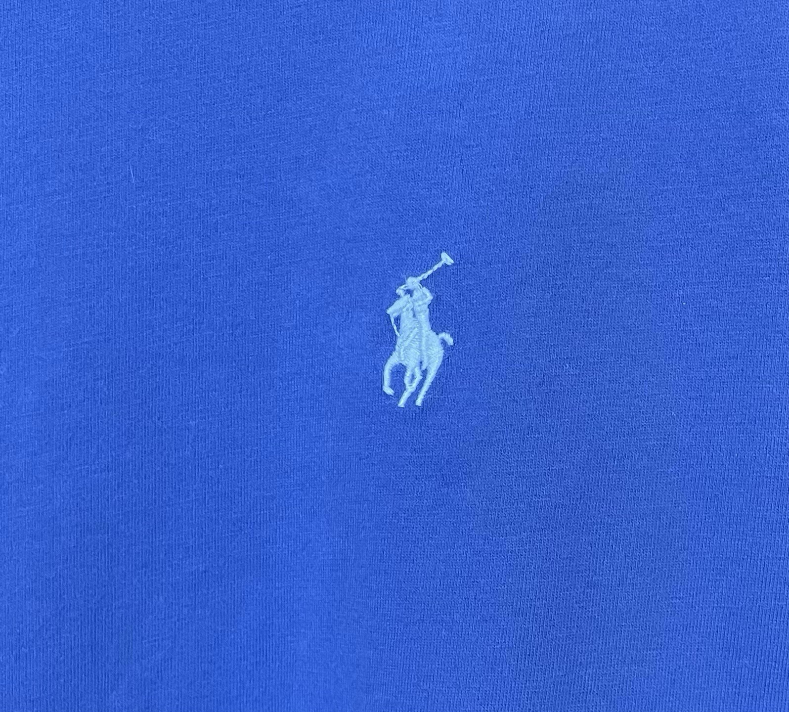 Polo Ralph Lauren Long Sleeve Crewneck Tee Shirt Periwinkle Blue Cotton Mens XXL gallery