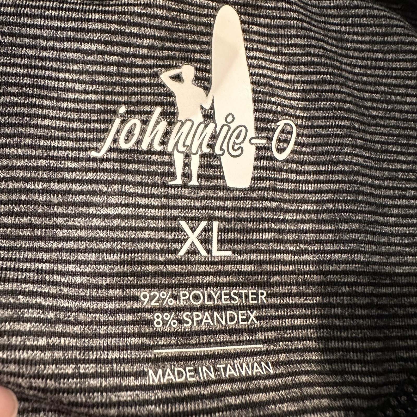 Johnnie-O Vaughn Shirt 1/4 Zip Black Men XL Lightweight Performance Outdoor Logo gallery