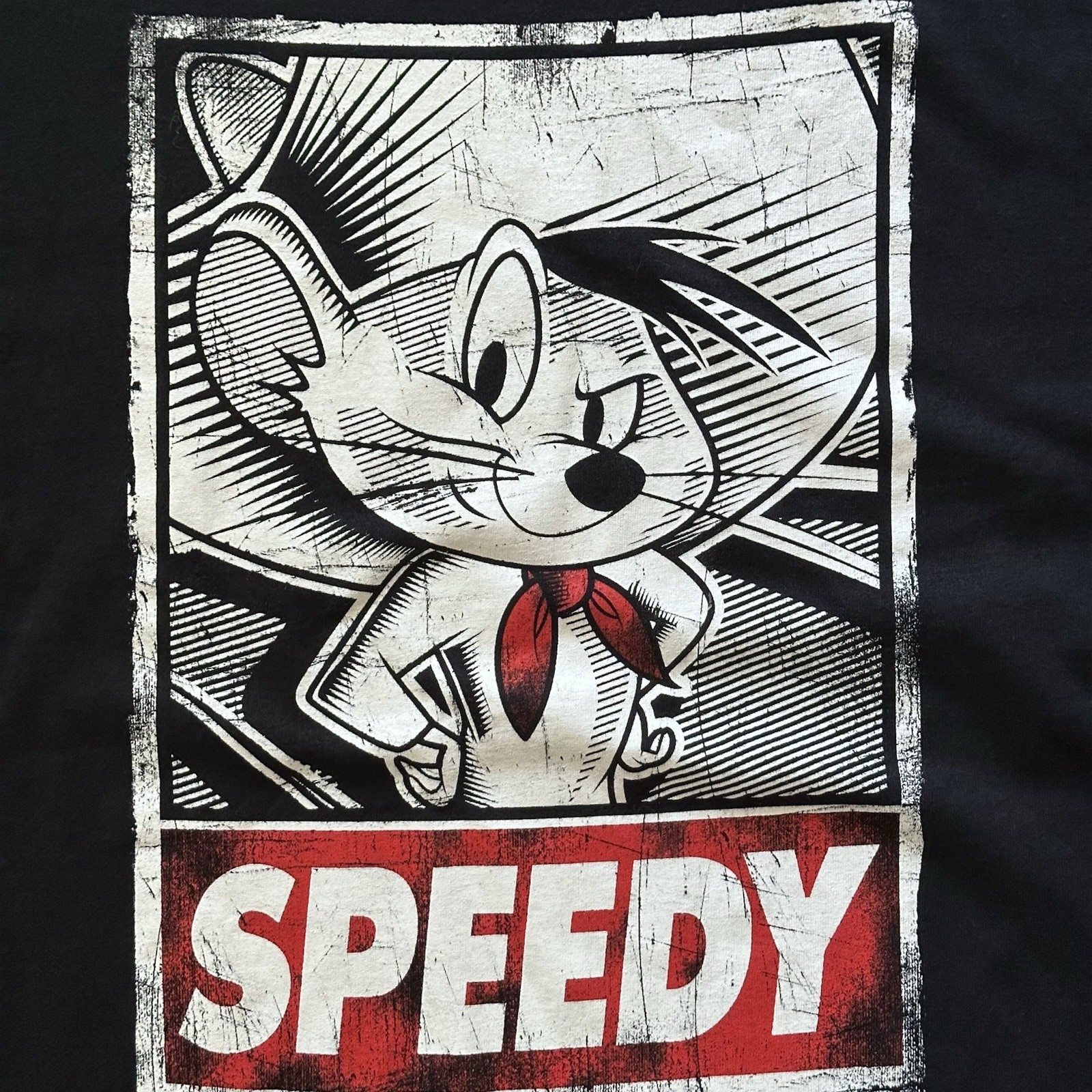 Speedy Gonzales Shirt Mens Large Black Looney Tunes Graphic Tee Gildan Y2K Style gallery