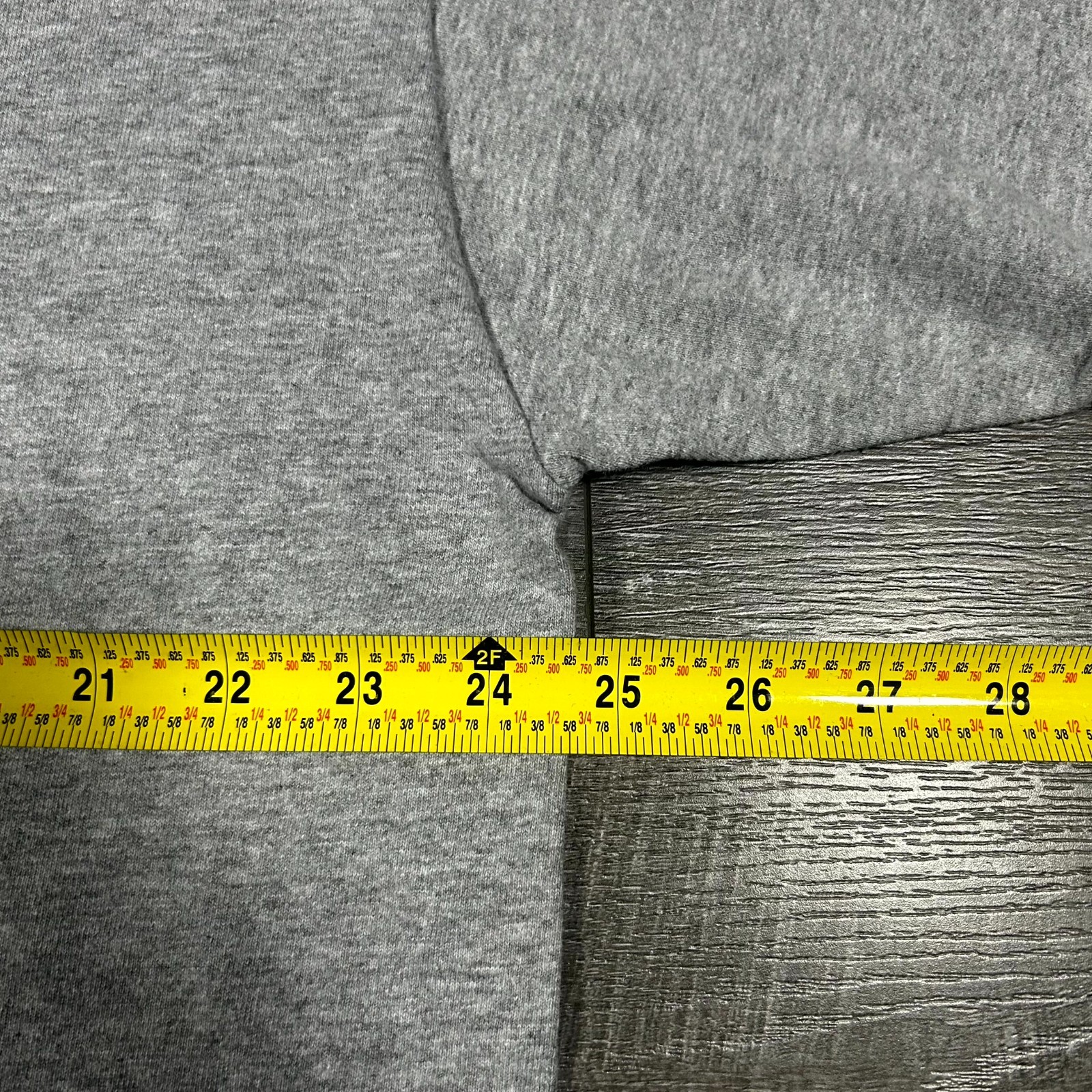 VTG 90s Timberland T-Shirt Men's XL Gray Spell Out Graphic Logo Ribbed Cuff USA gallery