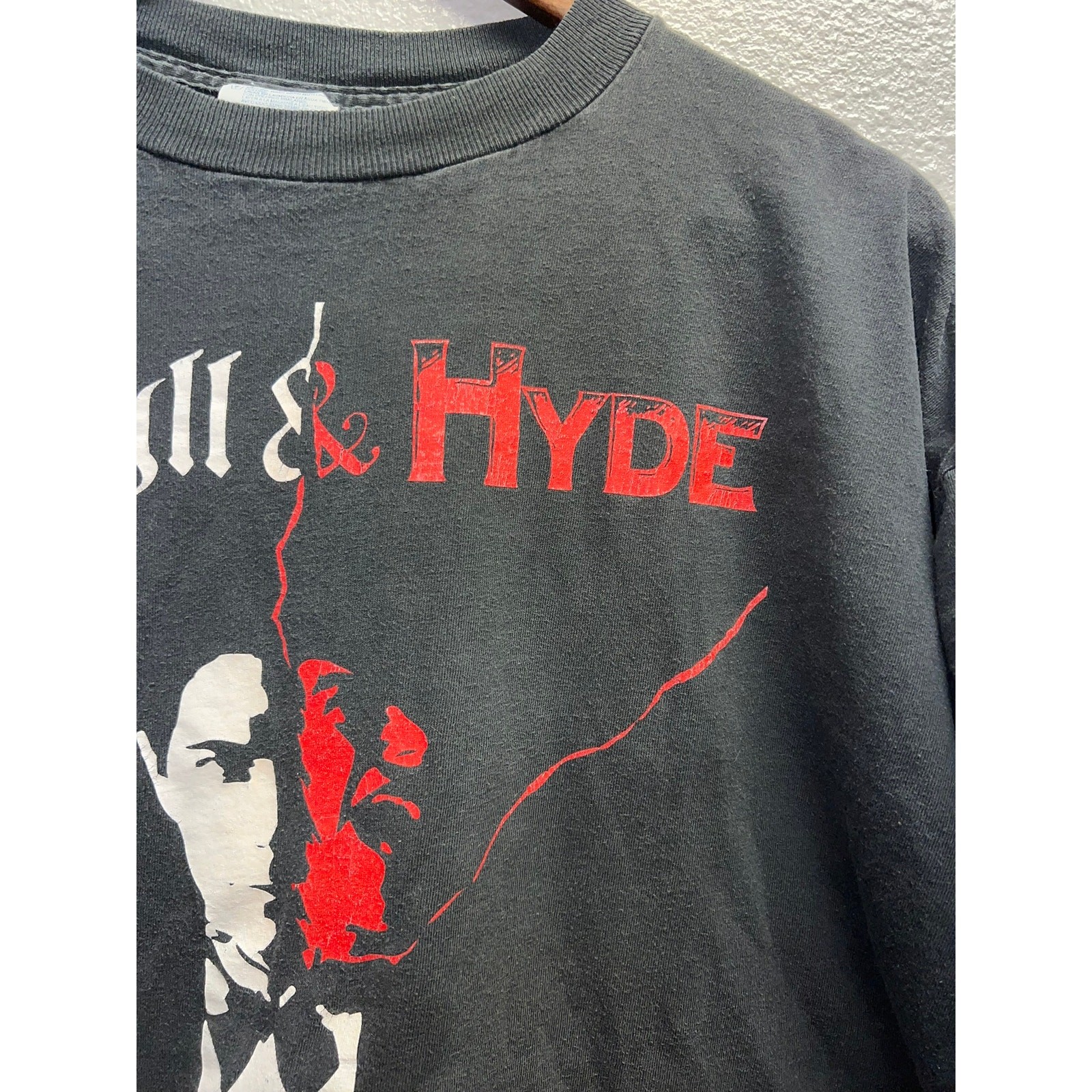 Vintage Jekyll And Hyde Shirt Musical Play Graphic Black Tultex 90s 1990s Tee XL gallery