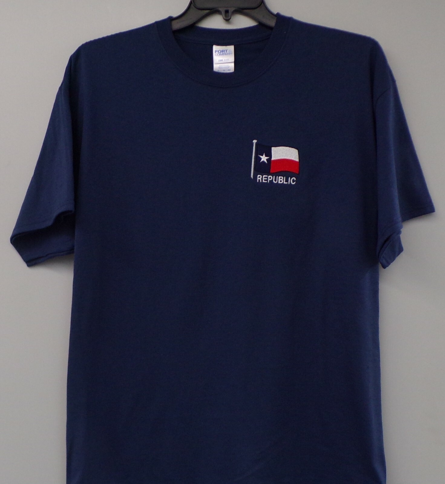 State Of Texas Republic Embroidered Adult T-Shirt S-6XL, LT-4XLT New gallery