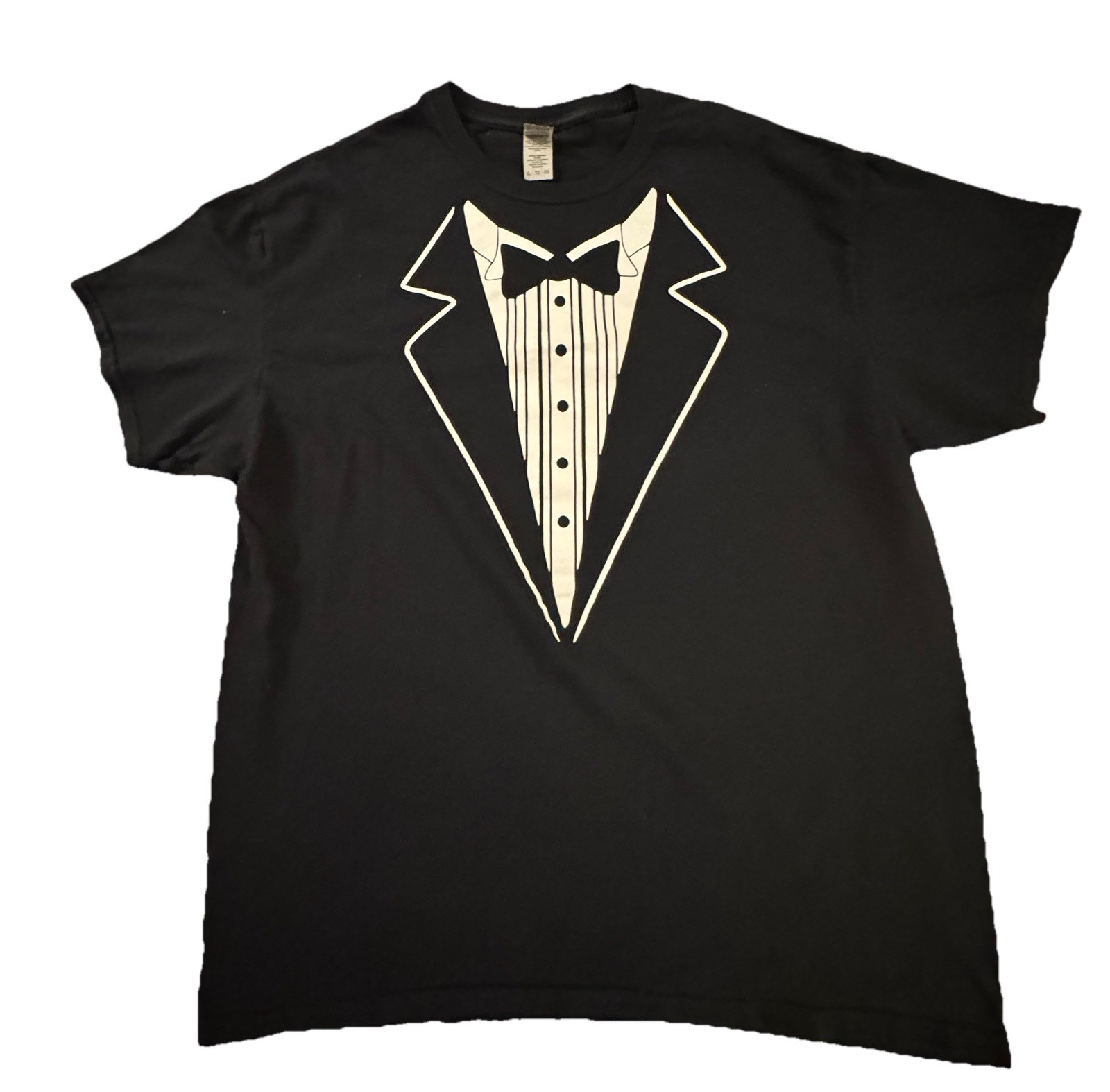 Tuxedo Bowtie Formal Funny Classy Casual Mens T-shirt Size XL gallery