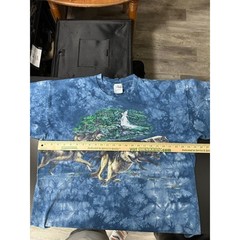 Vintage Rainforest Cafe Wolf Nature Graphic Tee Size XXL Front & Back Graphics