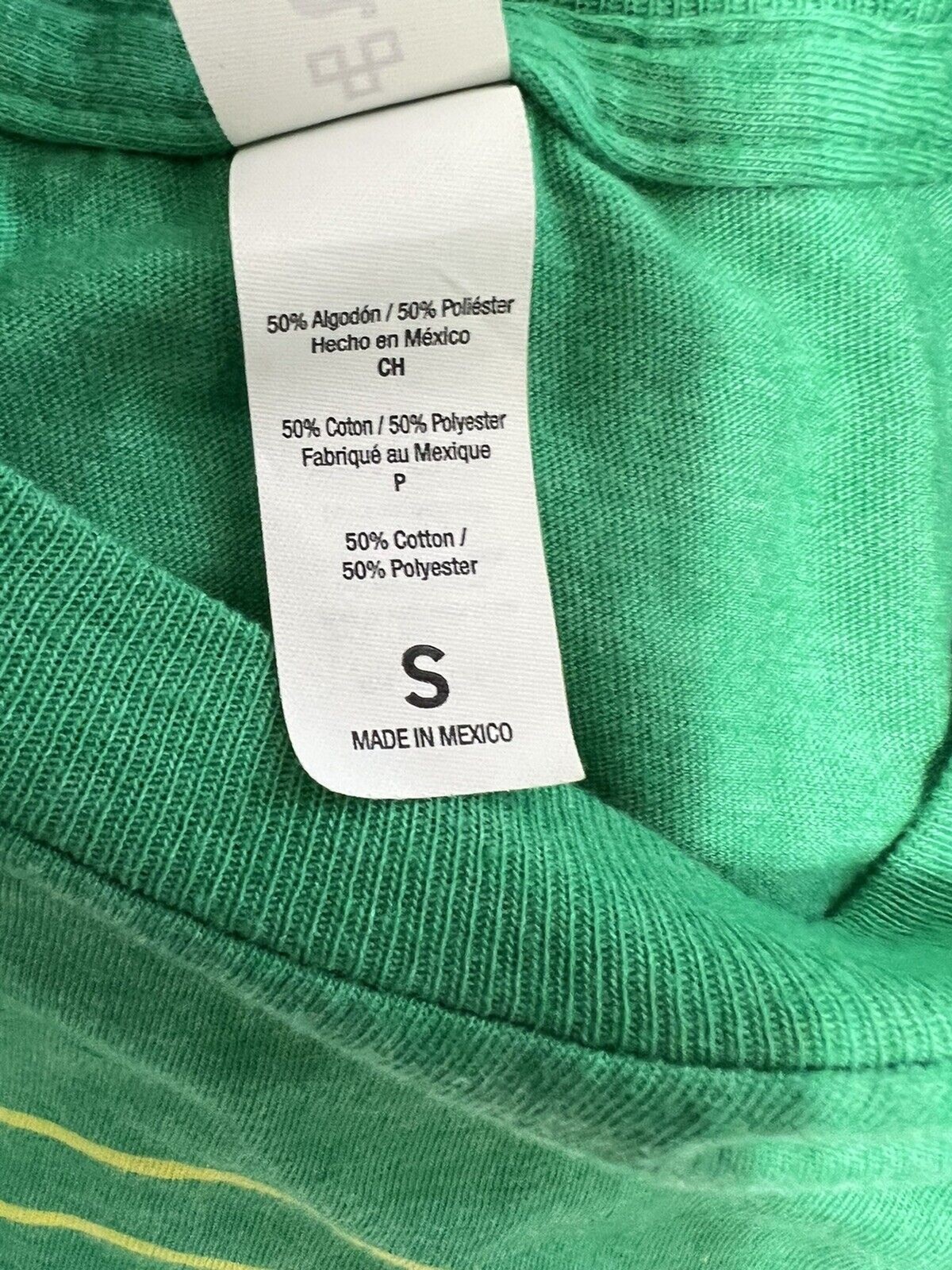 Tultex Men's Green Tee Shirt "Frequency" Size Small Cotton Poly Blend gallery
