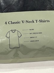 Goodfellow & Co. Classic V-Neck T-Shirts Men’s Small- black 4 pack