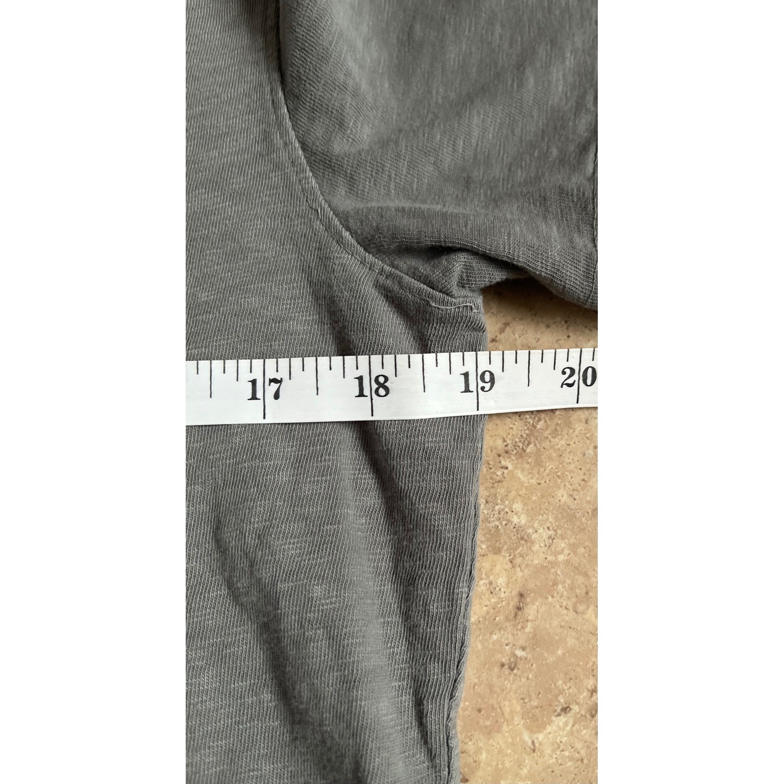 American Giant Mens Cotton Slub Crew Neck T-Shirt Gray Short Sleeve Small USA gallery