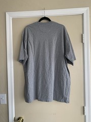 Duluth Trading Co Longtail T Gray Logo Word Spellout Cotton T- Shirt Men’s L
