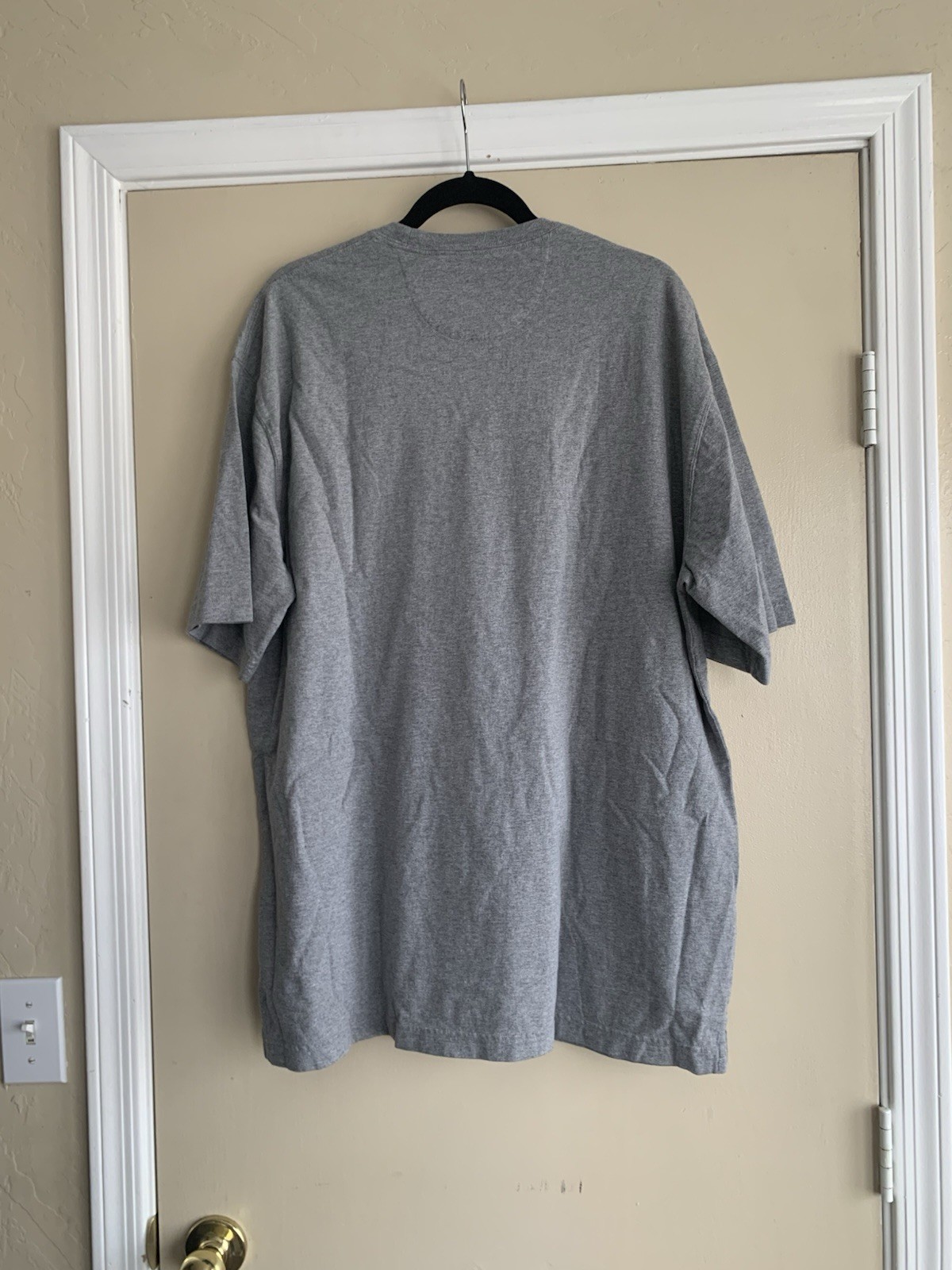 Duluth Trading Co Longtail T Gray Logo Word Spellout Cotton T- Shirt Men's L gallery