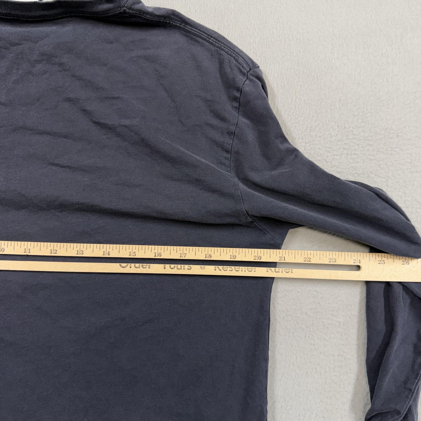 Gap Shirt Mens Small Blue Long Sleeve Athletic Dept Logo Graphic Tee Crewneck gallery