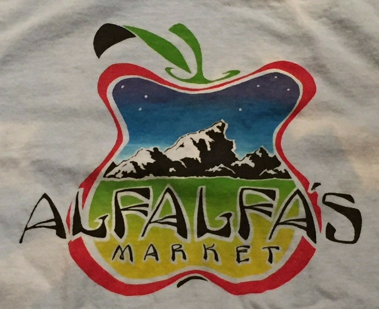 Alfalfa's Market T Shirt S Small Boulder Colorado Rocky Mountains Organic Food gallery
