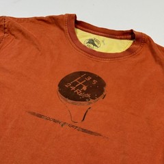 Tommy Bahama Relax Shirt Mens Medium Orange Pima Cotton Downshift Graphic Tee