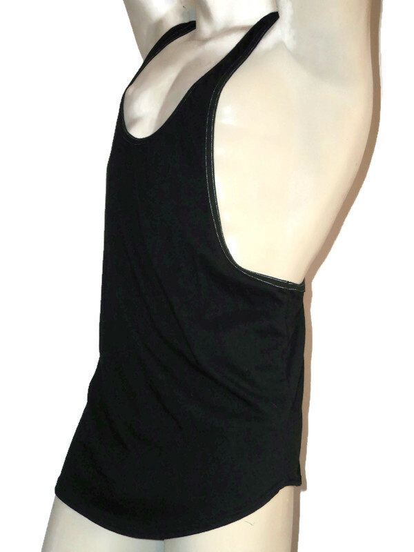 ‘Y” Back Muscle Tank Top by Go Softwear Black XL