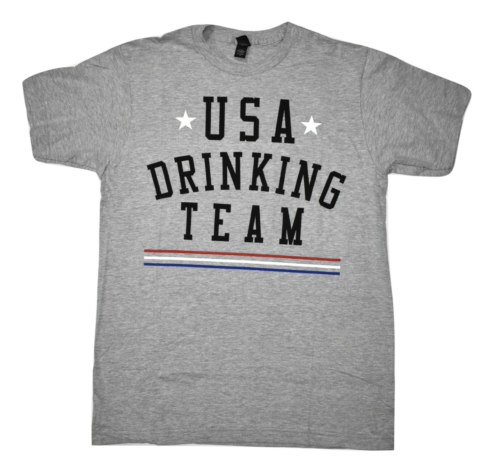 USA Drinking Team Mens Funny Gray Tee Shirt New S, M