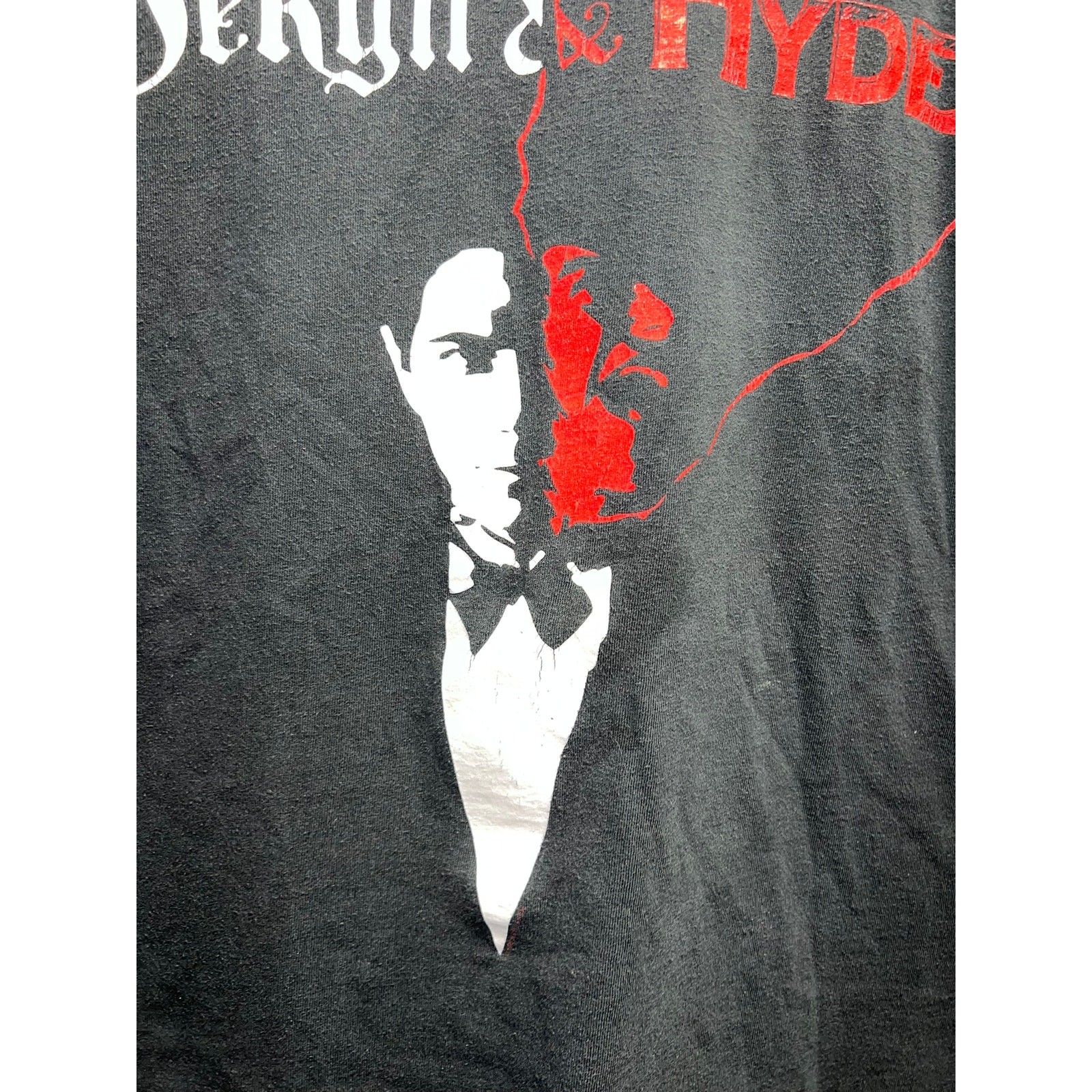 Vintage Jekyll And Hyde Shirt Musical Play Graphic Black Tultex 90s 1990s Tee XL gallery