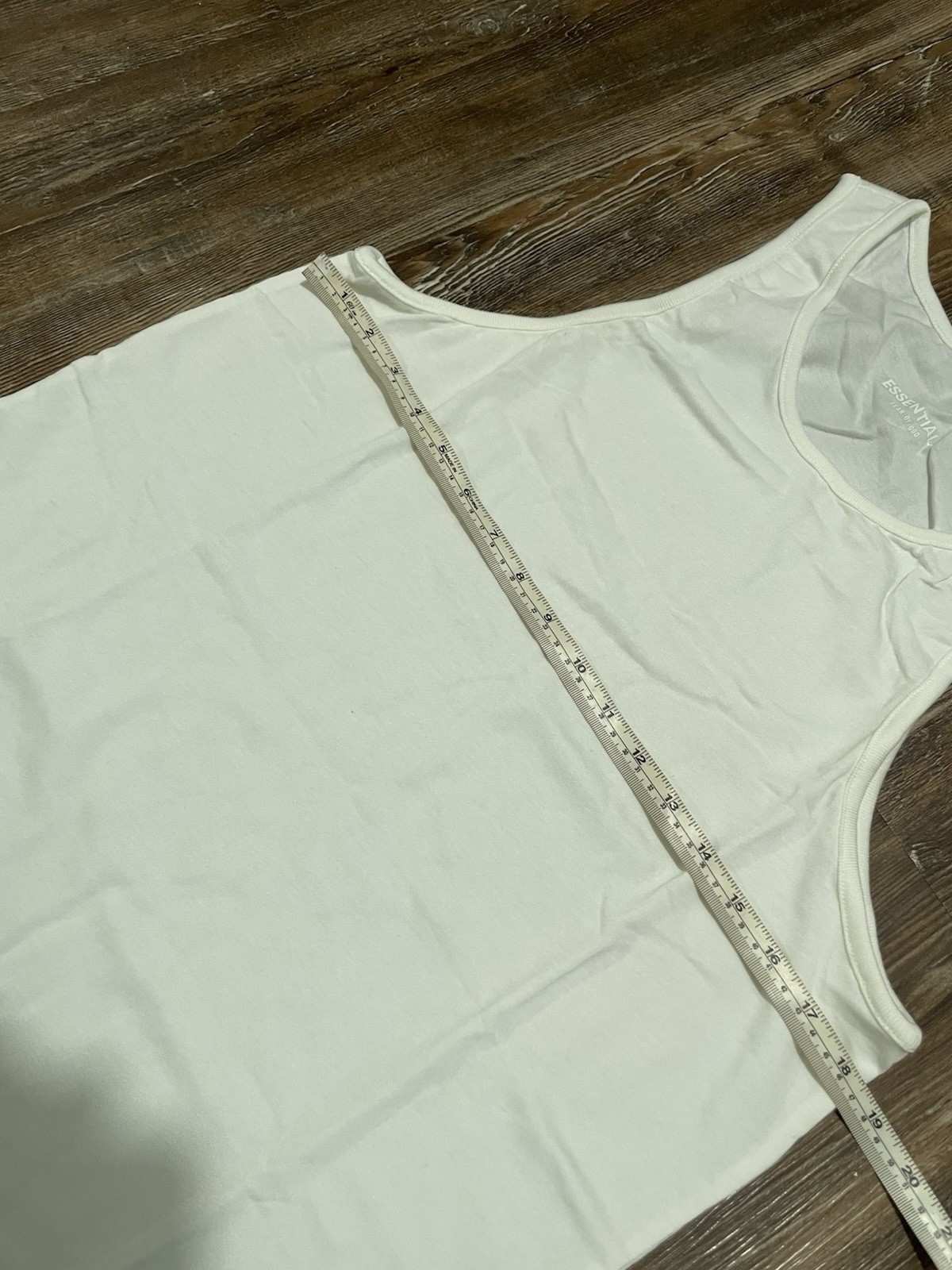 Essentials Fear of God FOG Basic Tank Top Singlet Vest White Size S Men's gallery