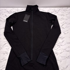 NEW DSQUARED2 Ski Black Zip Jumpsuit Back Logo Made in Italy Size 44 (US XS/S)