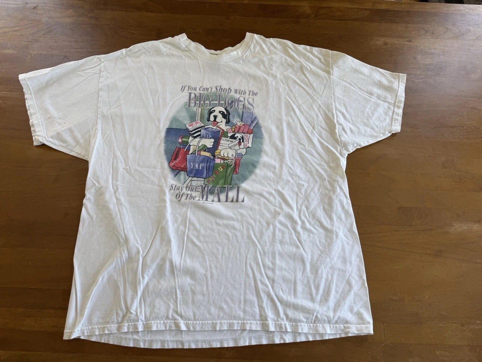 Big Dogs Stay Out Of The Mall Vintage 90s T-Shirt Men’s Size 2XL gallery