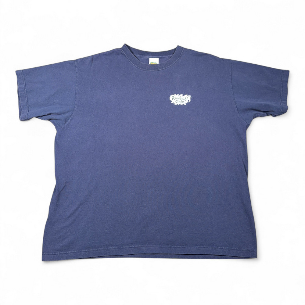 Vintage Rainforest Cafe Shirt Adult EXTRA LARGE Blue Cotton Nashville USA 90s gallery