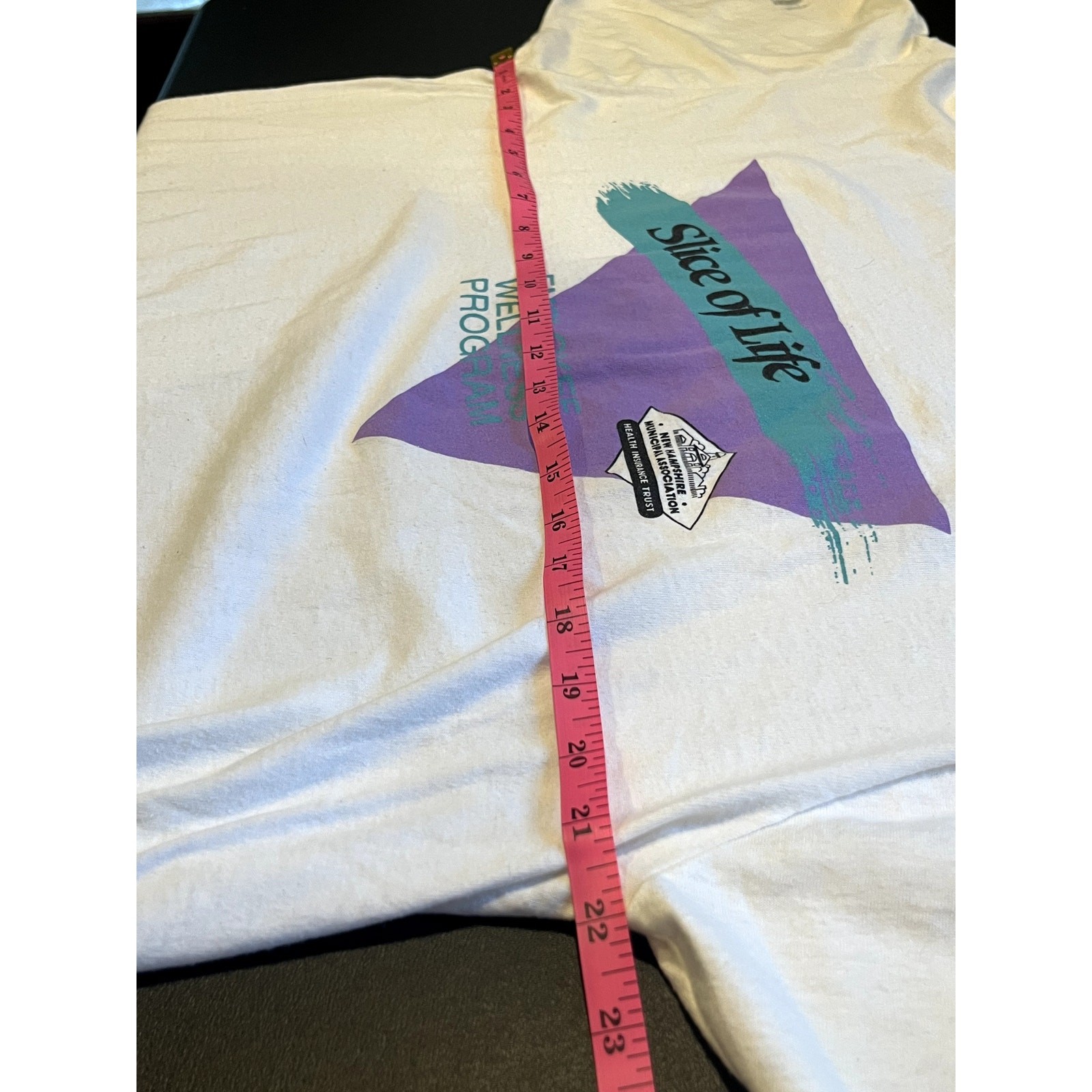 Vintage 90s Slice Of Life T Shirt Mens XL USA Made Geometric Retro Novelty Tee gallery