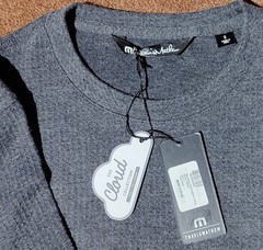 TravisMathew Cloud Waffle Crew Sweater Men’s Size Small Gray OCHA NWT 1MW447