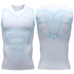 Men’s Compression Shirt Ionic Shaping Sleeveless Vest Sports Base Layer Tank Top