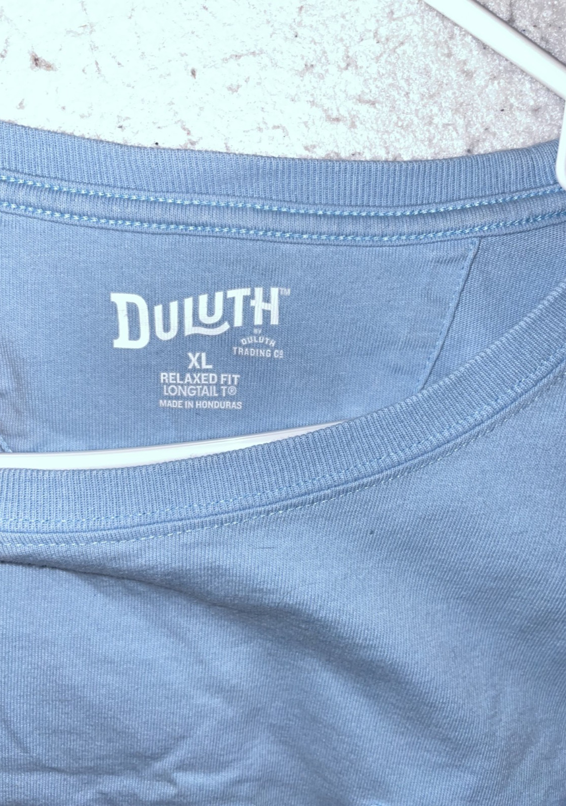 Duluth Trading Relaxed Fit Longtail T Shirt Mens XL Blue Pocket Tee Crewneck gallery