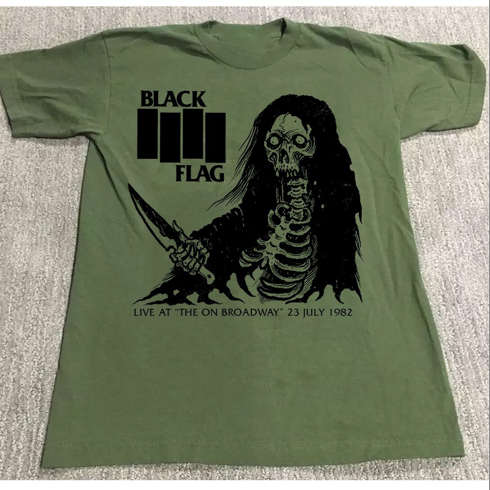 Retro Black Flag Band Cotton All Size Shirt C59.196 gallery