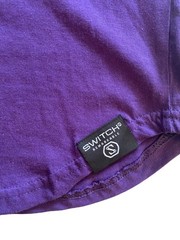 Switch Remarkable I Am King Lion Graphic T-Shirt Purple Gold Mens M NWT
