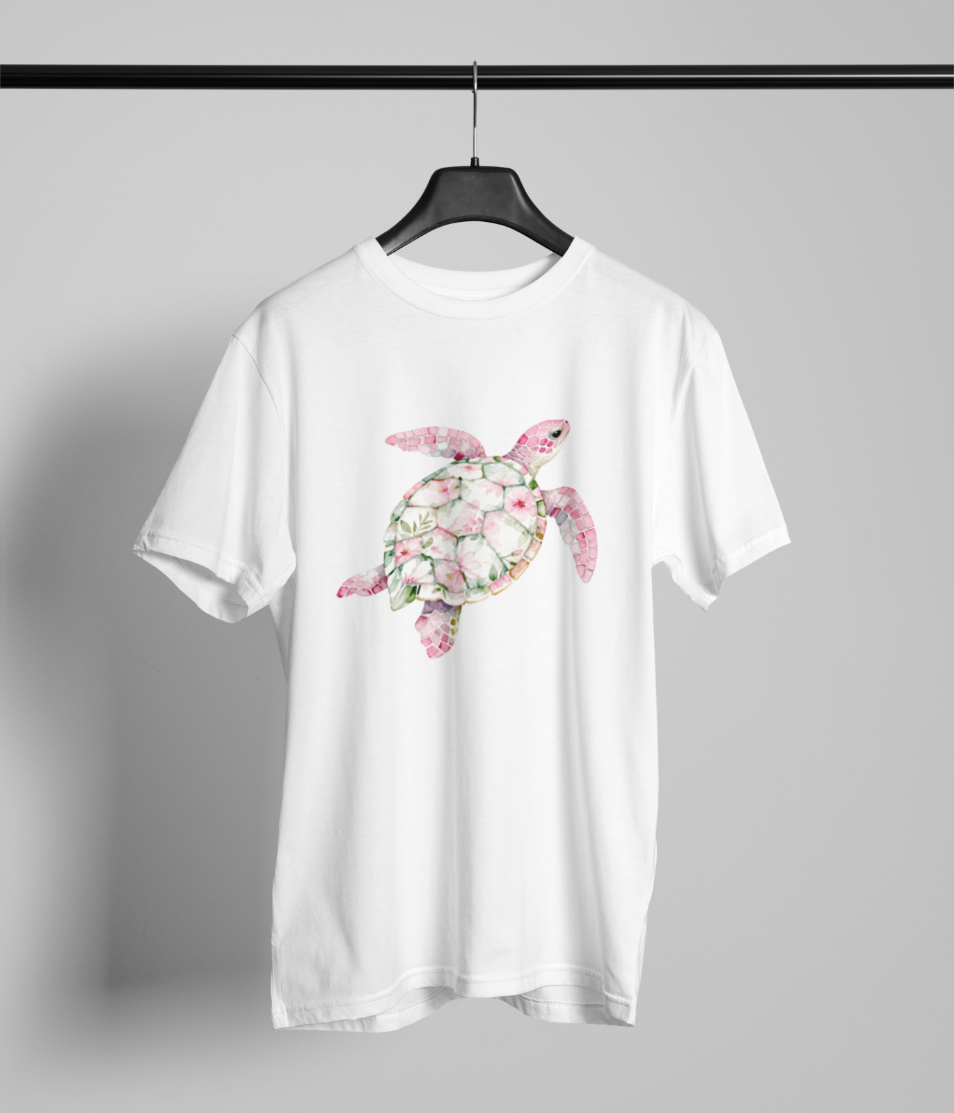 Floral Sea Turtle T-Shirt Black Unisex Tee Ocean Beach Graphic Boho Coastal Art gallery