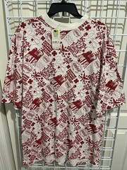 Marithe Francois Girbaud VTG Shirt Skull Graffiti Red And White Large RARE NWT