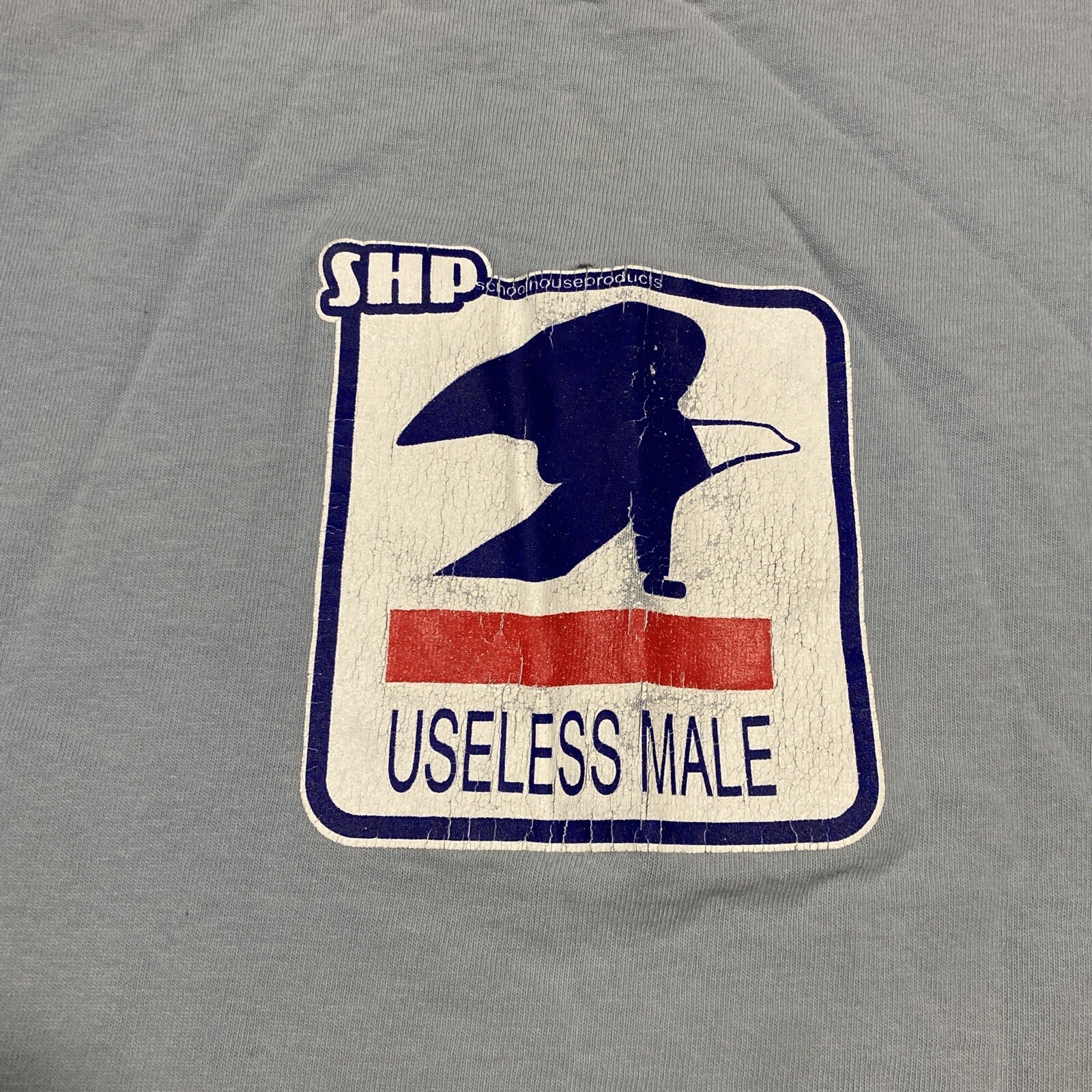 Useless Male Shirt XL 90s 00s Y2k Distressed Shipping Ship US Mail Parody Tee gallery