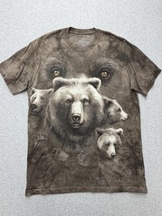The Mountain Shirt Mens Medium Brown Bear Graphic Wildlife Nature Animals Tee