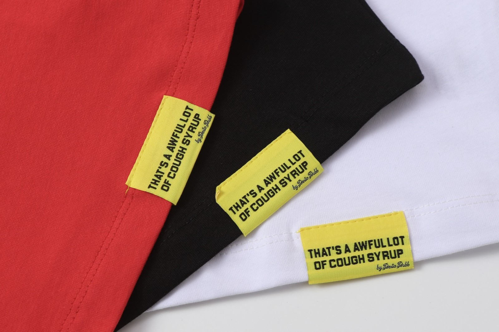 S-M-L-XL THAT'S A AWFUL LOT OF COUGH SYRUP T-shirt White / Black / Red gallery