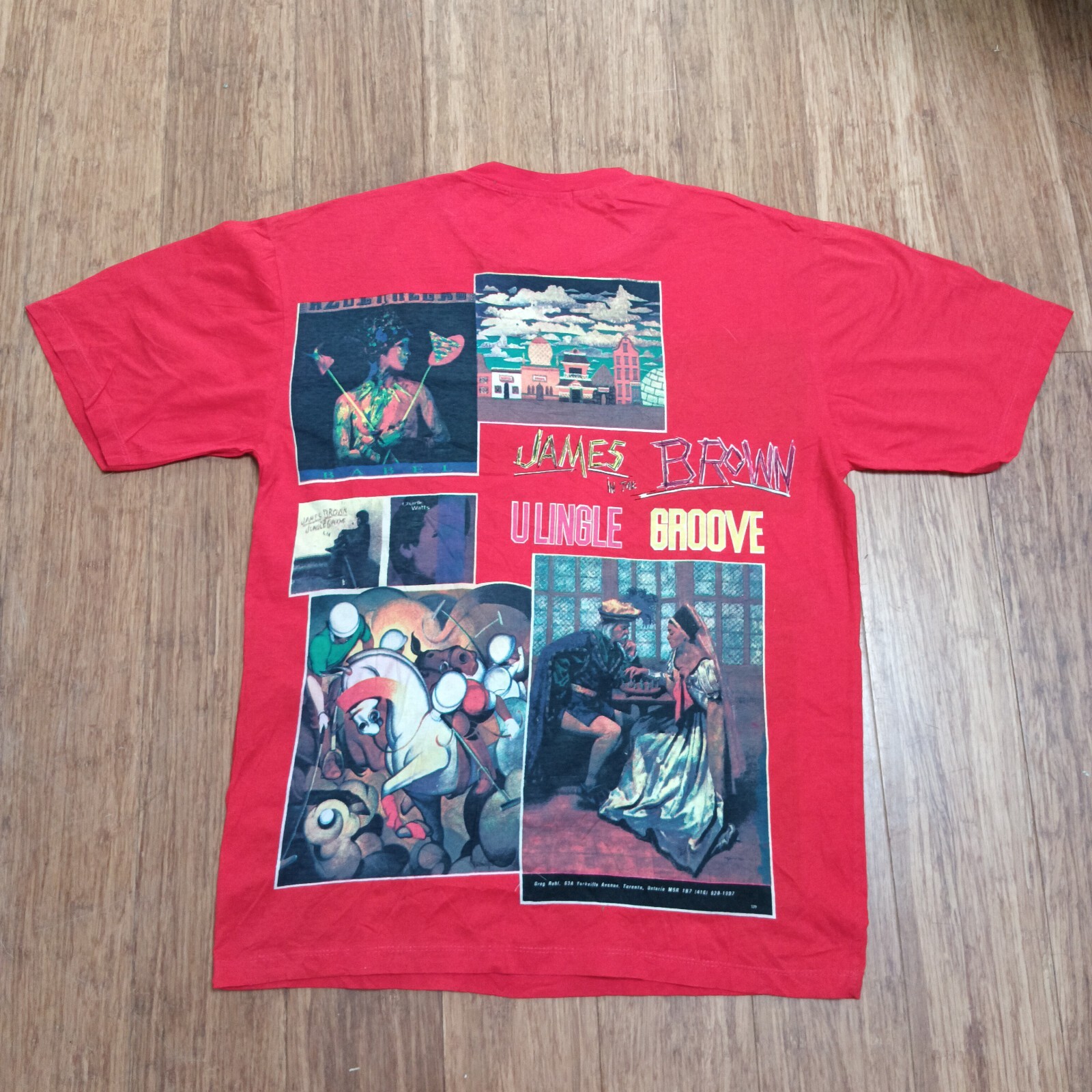 James Brown In The Ulingle Grove Art T-shirt University Tag Size Medium gallery
