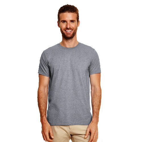 Gildan G640 Adult Unisex Softstyle® tshirt MD Medium Heather Graphite Shirt gallery