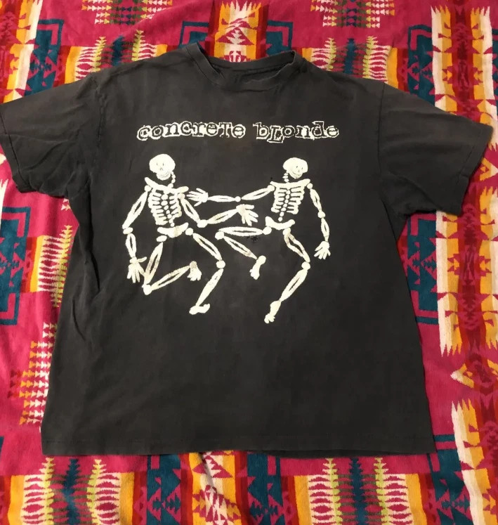 Vintage Concrete Blonde Band Skeleton Cotton Shirt Unisex Concert S to 5XL CR182 gallery