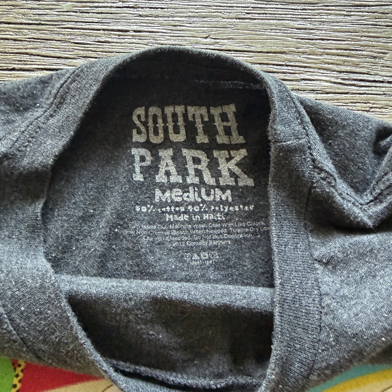 Southpark TV Show Shirt Size M Short Sleeve Charcoal Gray gallery