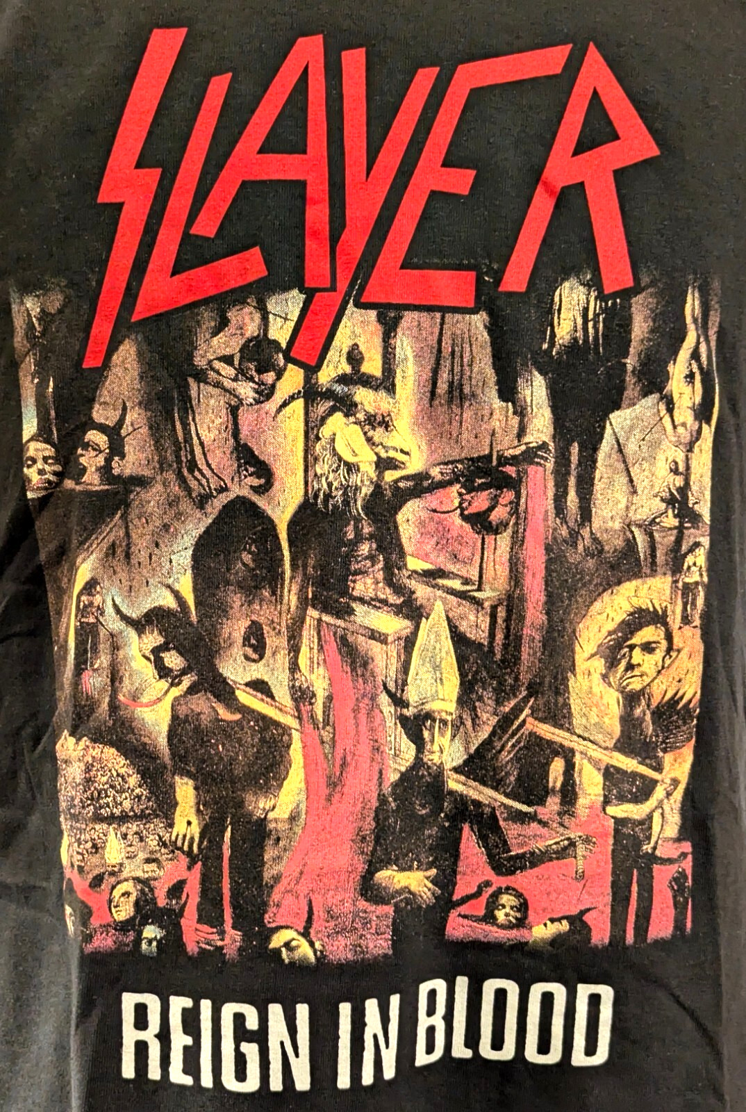 OFFICIALLY LICENSED SLAYER REIGN IN BLOOD BAND T SHIRT gallery