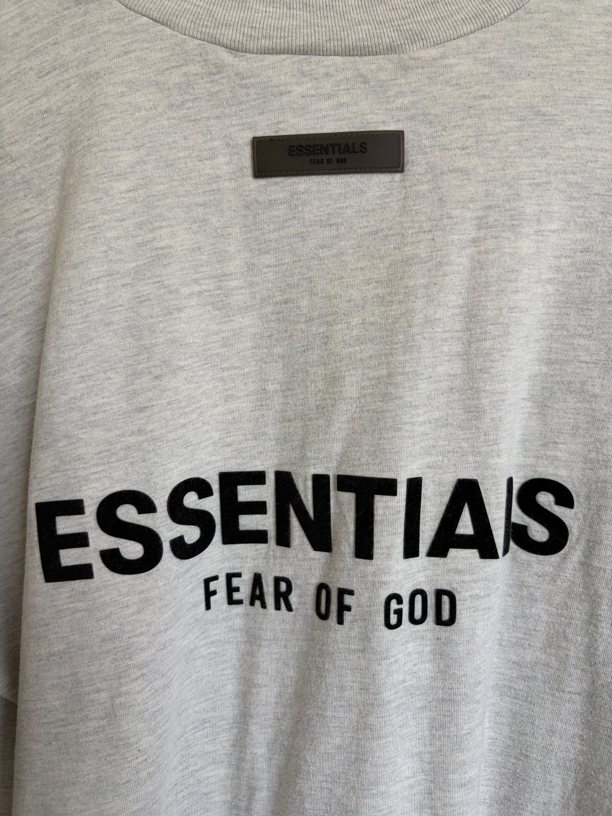 Fear of God Essentials Long-Sleeve Tee 'Light Oatmeal' Size: S (Used) gallery
