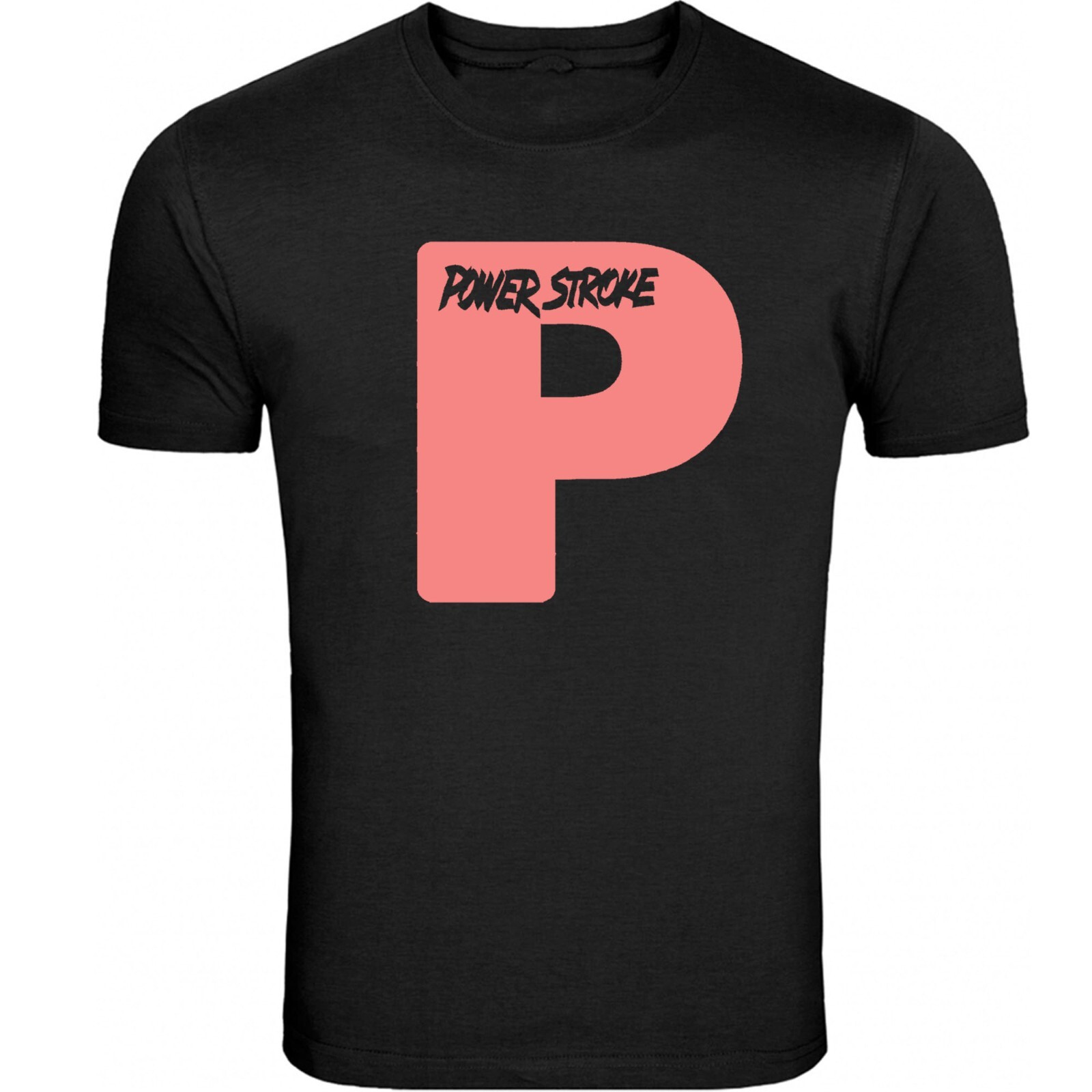 Powerstroke Small chest P Design T-Shirt Unisex Black Color Front & Back S - 5XL gallery
