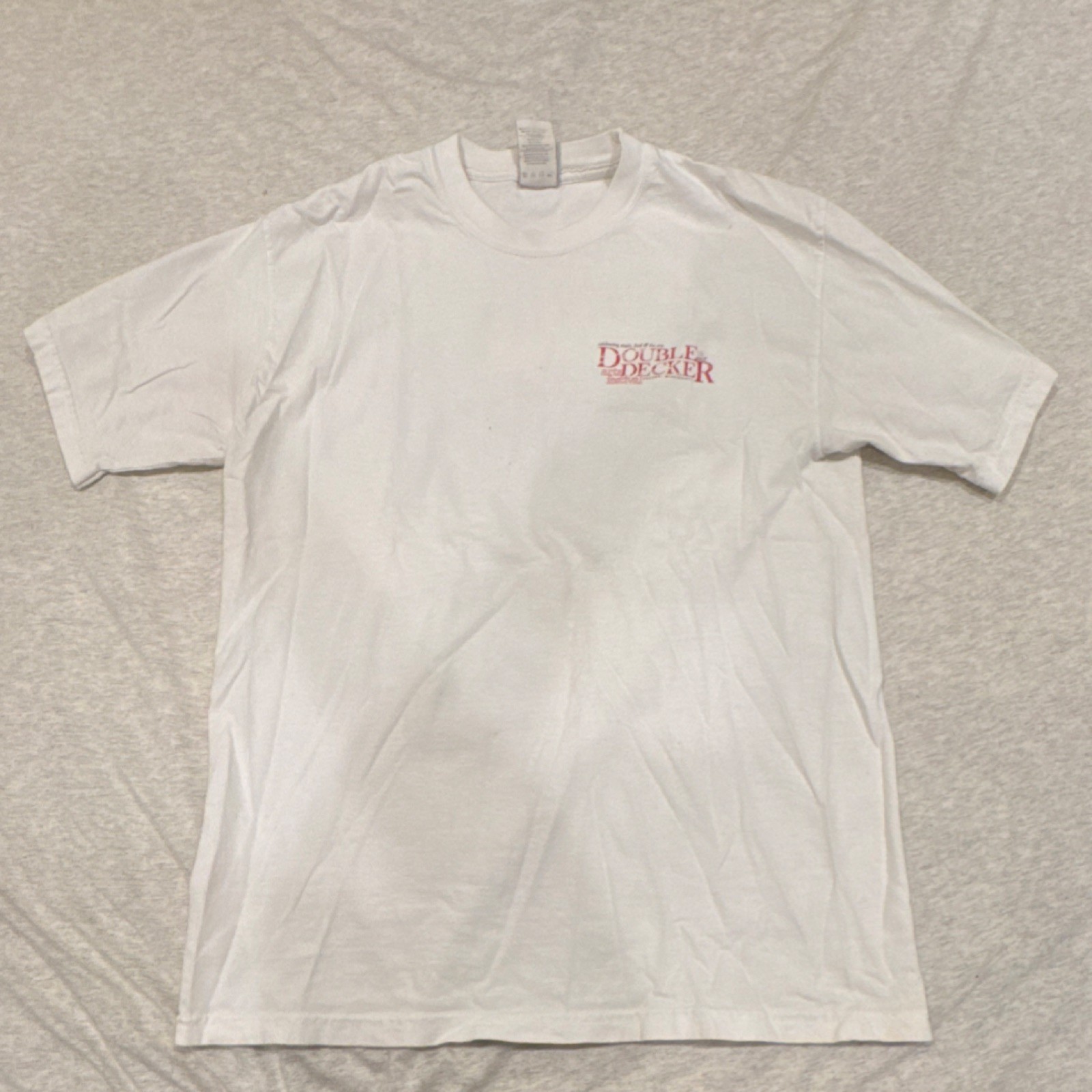 Double Decker Festival Graphic White Cotton Men's T-Shirt Medium gallery