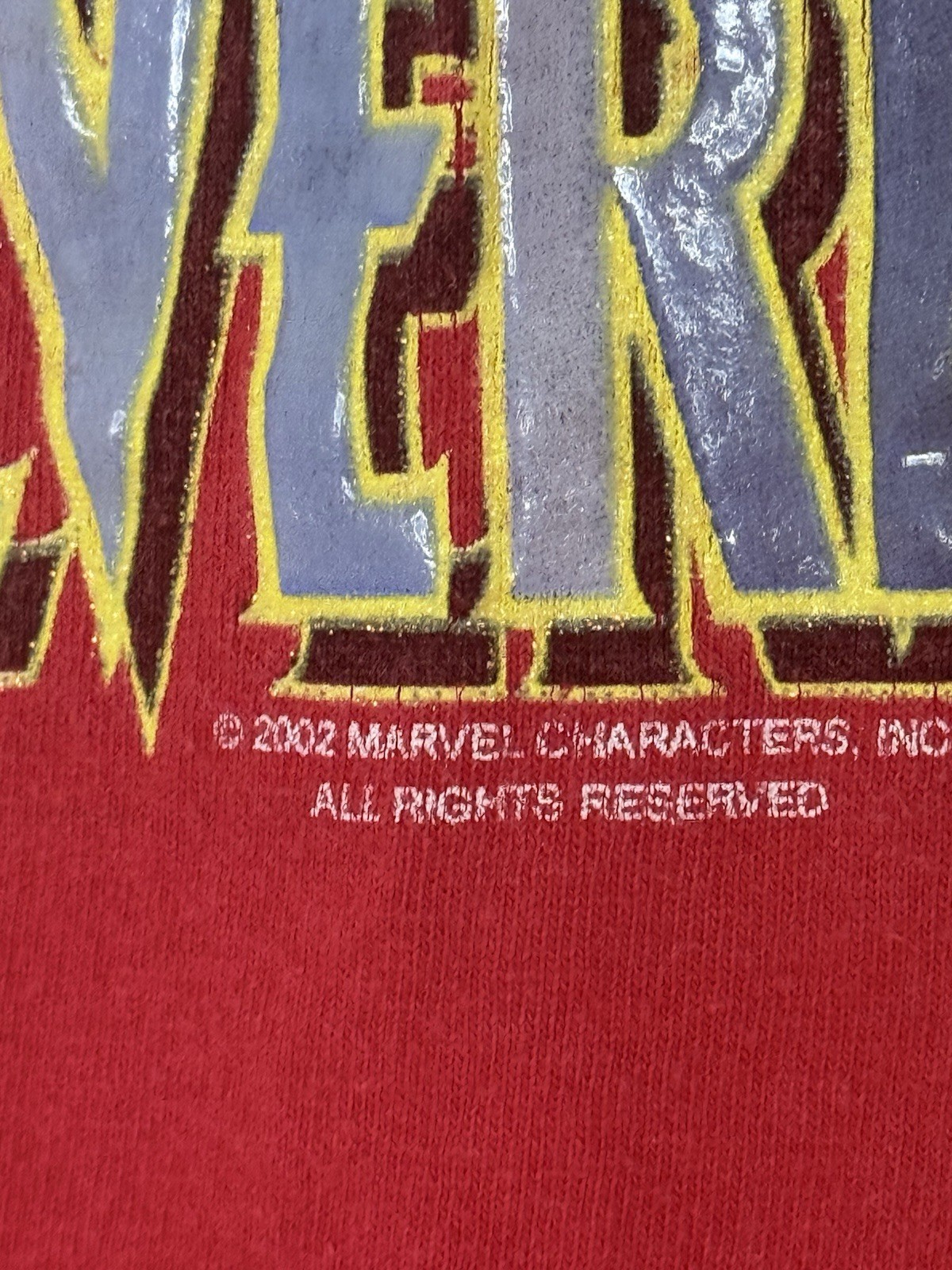 Vintage Y2k Wolverine Marvel X Men Red Graphic T-Shirt Size XL 2002 gallery