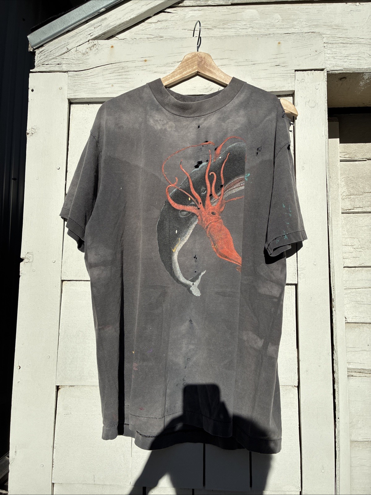 Vintage 90s Distressed Giant They Might Be Giants Apollo 18 Tour Band SZ XL USA