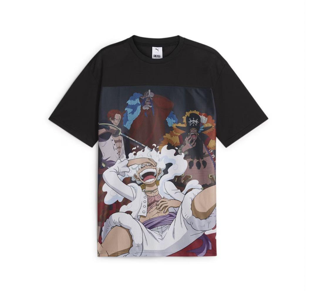 PUMA x One Piece AOP Short Sleeve T-Shirt Black New Four Emperors Unisex Japan gallery