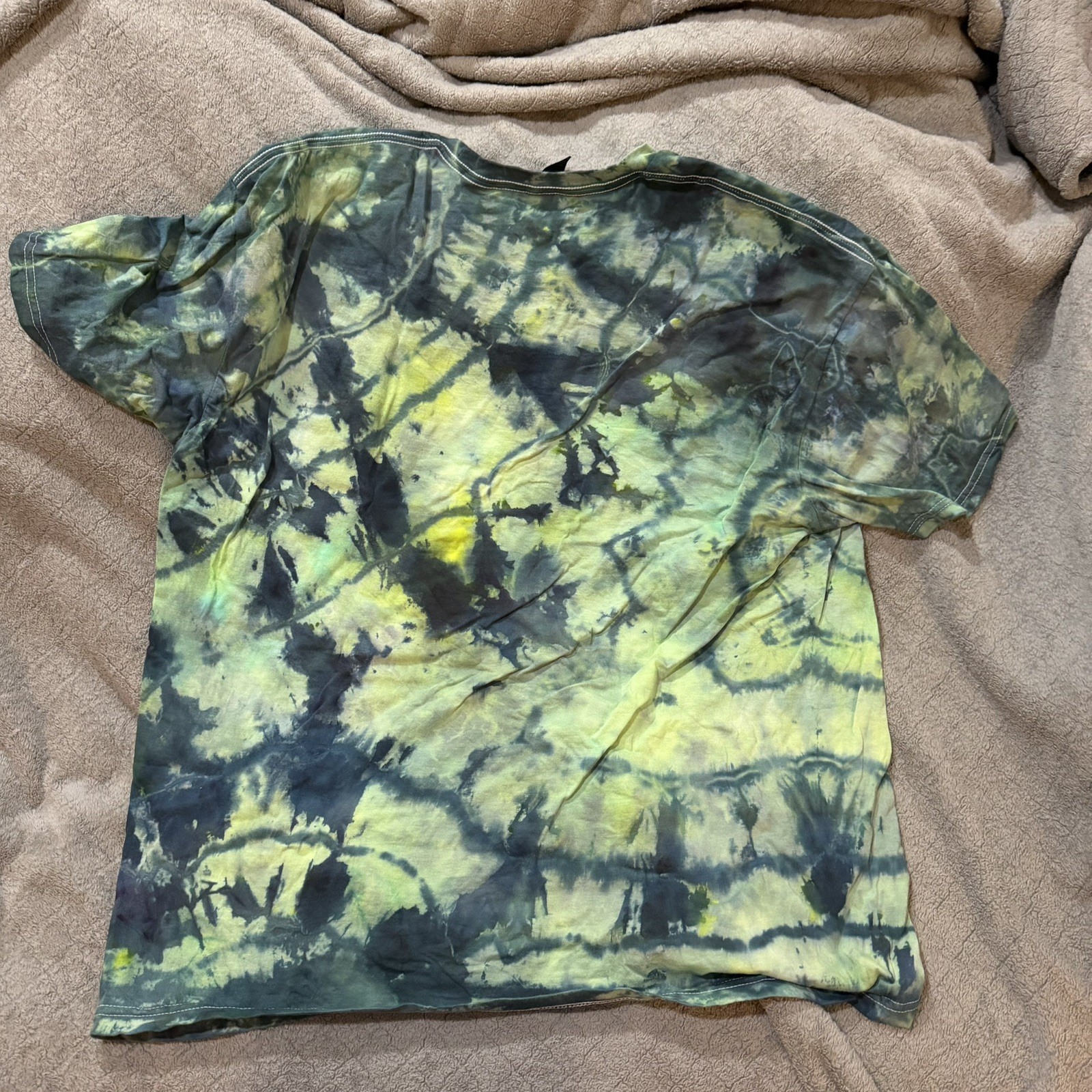 Handmade Ice Dye T Shirt 2XL Gildan Softstyle Psychedelic Boho Tee