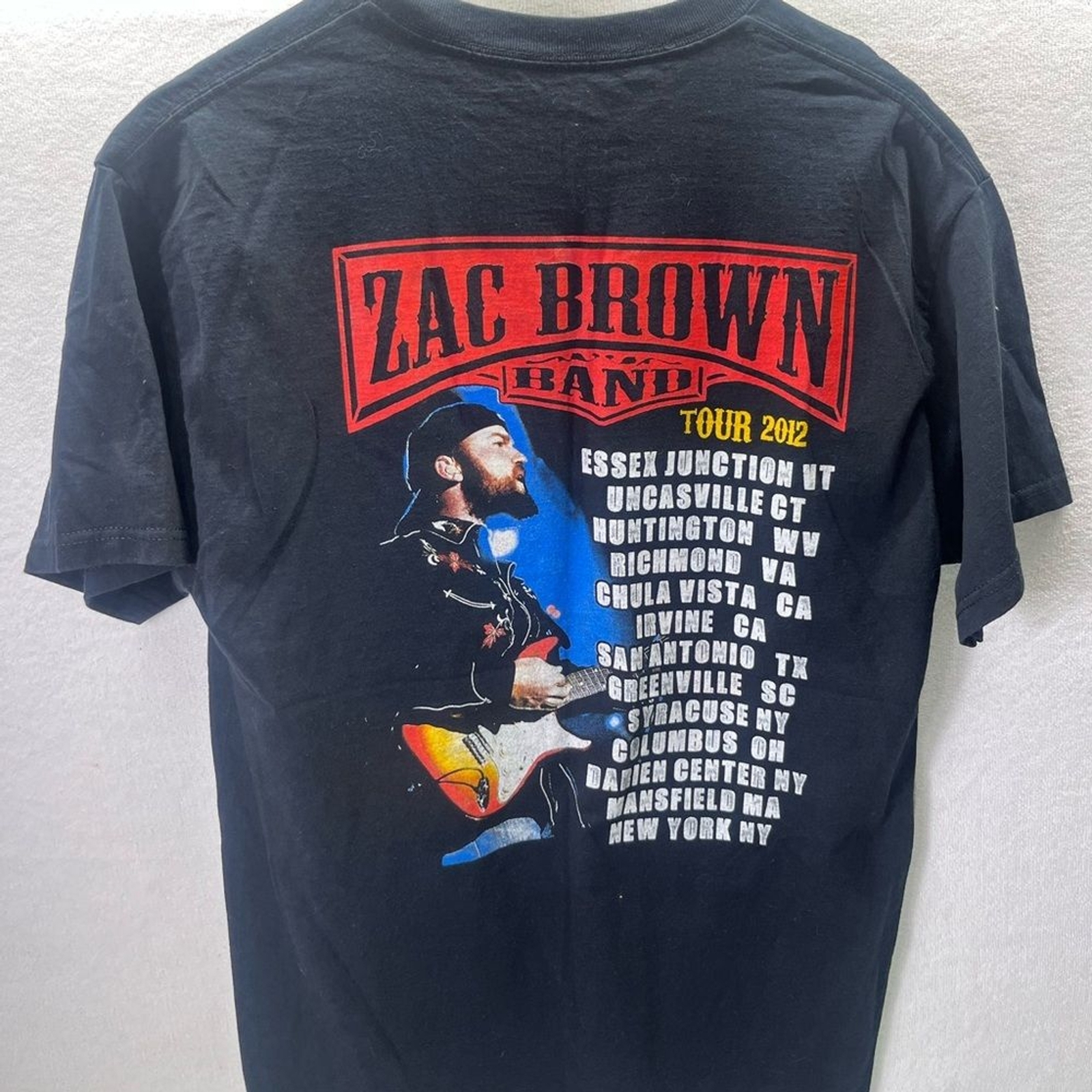 Zac Brown Band 2012 Tour Shirt Mens L Music Country T-shirt Black Event 1874 gallery